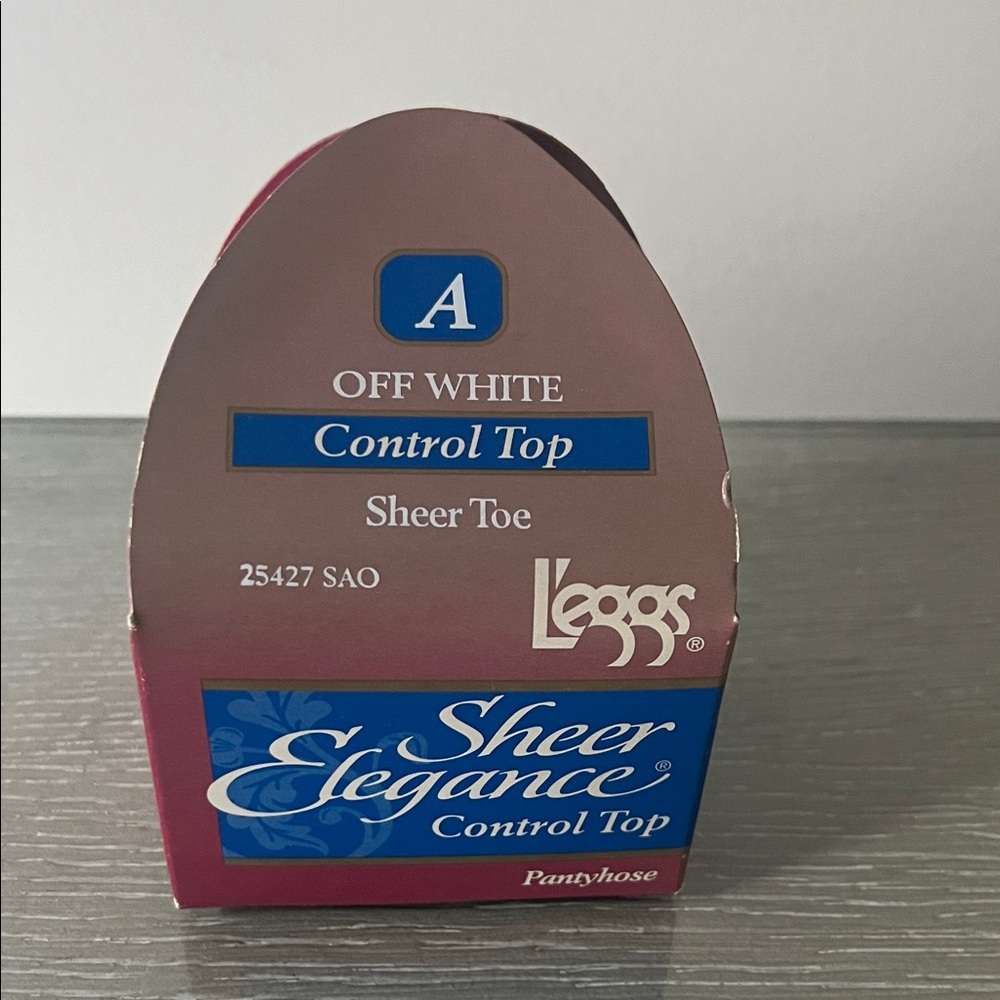 Vintage L'eggs Sheer Elegance Control Top Pantyhose NIB
